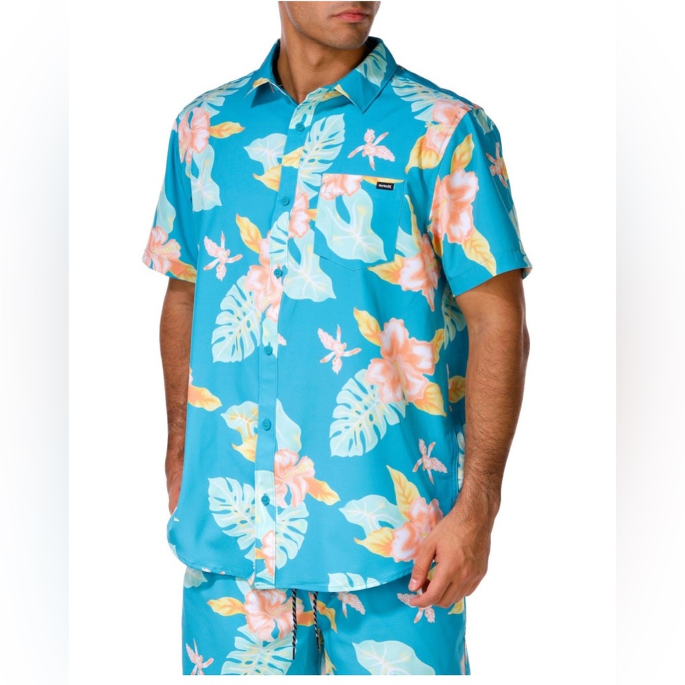 Hurley Aqua Floral Men's Board Shorts